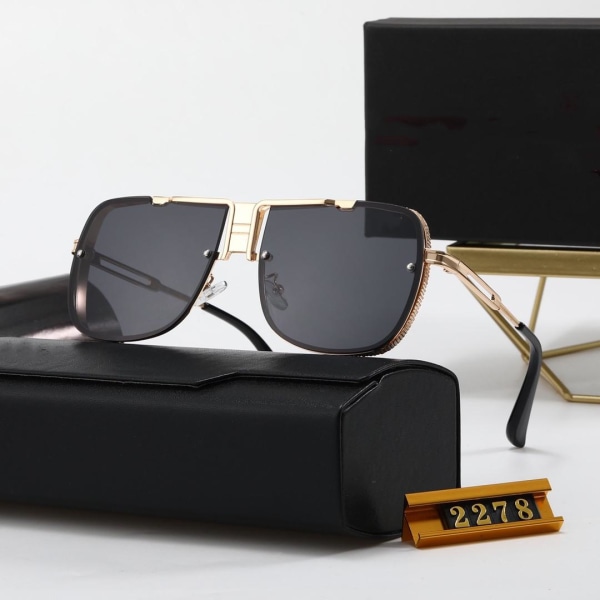 Handgjorda pilotglasögon i klassisk stil med modern touch Black one size