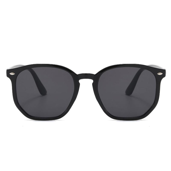George runde sorte solbriller for menn Black one size