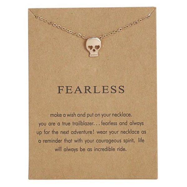 Fearless - halsband 18K guldpläterat gåva valentines Guld one size