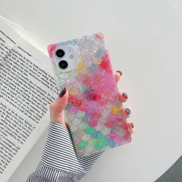 ‘Samsung Galaxy S23 Plus´ Sjöjungfru fiskfjäll skal pärlemor rek multifärg one size