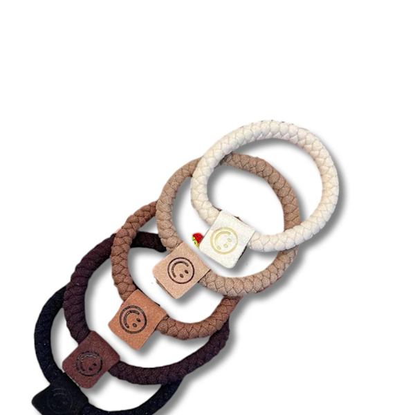 5 kestävän hiussiteen setti, jotka on koristeltu hymiöiden ohuilla ja paksuilla hiuksilla Multicolor one size