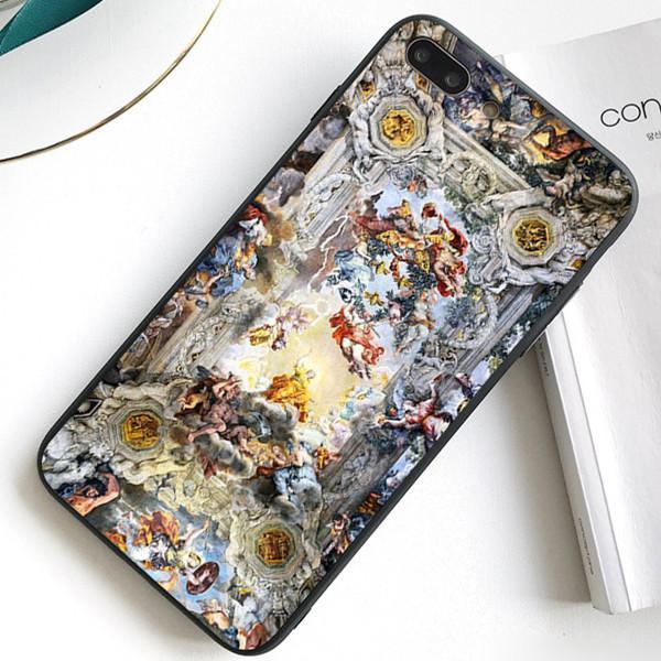 iPhone 12 Pro skal antikt motiv målning oljemålning multifärg one size