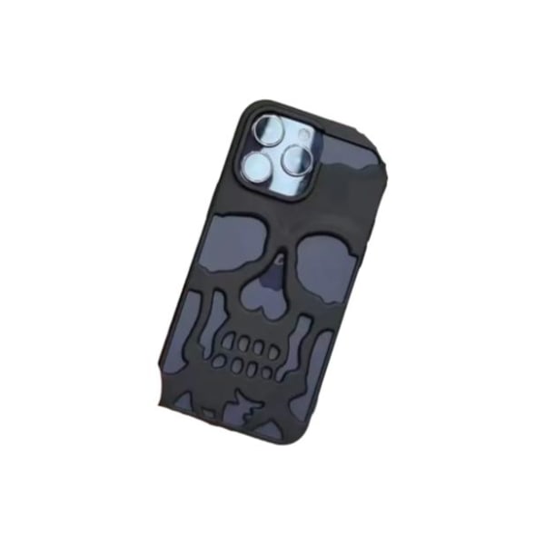 Metallisk skjelettmobildeksel til iPhone 14 Plus - Premium besky Black one size