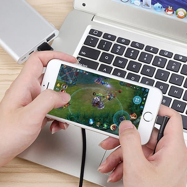 iPhone Premium hurtiglader albuekabel for gaming og mer Black one size