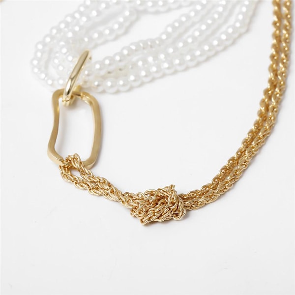 Retro kaulakoruhelmet kultaketju minimalistinen choker Gold one size