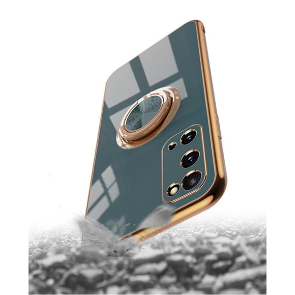 ‘Samsung Galaxy S20´ Lyxigt Stilrent skal med ring ställ-funktion Guld Green one size