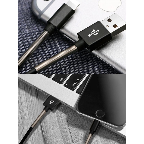 Tuhoamaton metallilaturi Android Micro USB: lle White one size