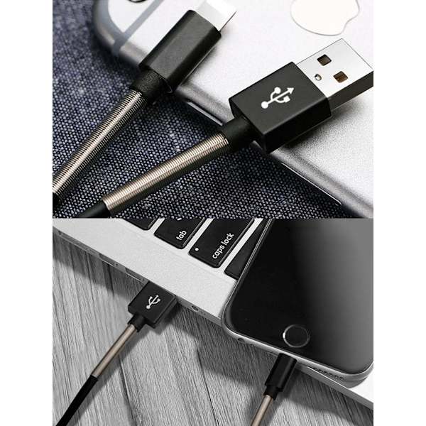 Uforgjengelig metalllader for Android Micro USB White one size
