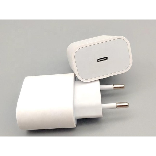 USB-C HURTIGLADER for EU-veggkontakt hvit 20W iPhone White one size