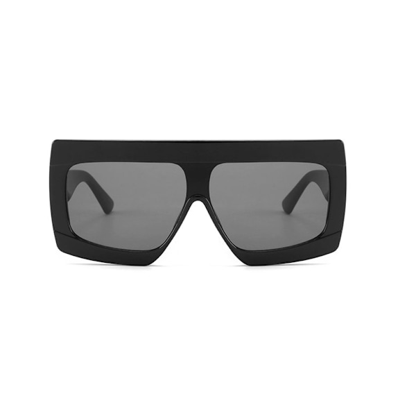 Leveät mustat ylimitoitetut aurinkolasit UV400 Paris Black one size