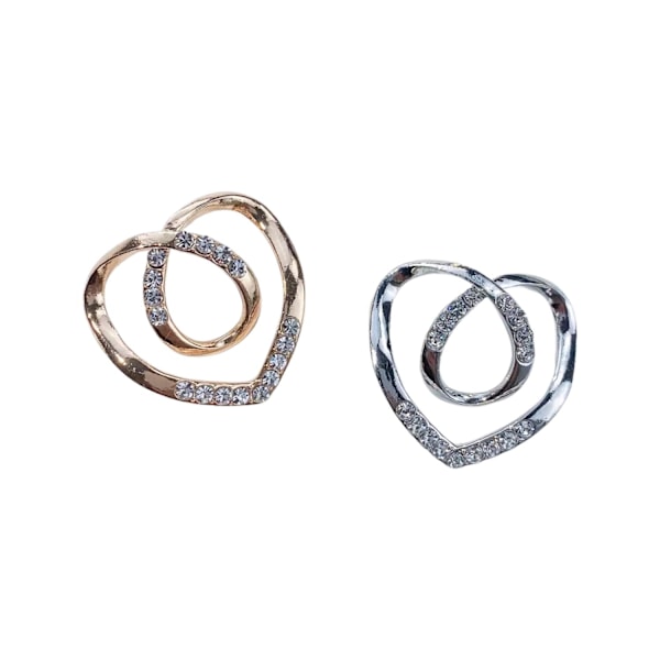 Mångsidigt spänne till sjalar brosch silke strass 12 olika modeller att välja mellan Gold one size