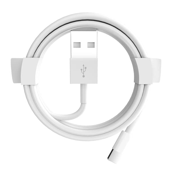 SÆT med 3 iPhone opladere (kabel) White one size