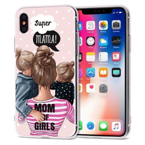 Mom of girls mors dag present supermamma iPhone 13 12 Pro Max Mini MultiColor iPhone 12 Pro Max