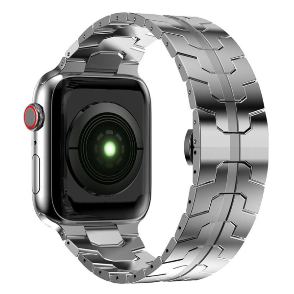 Apple Watch 42/44/45 mm hieno vahviketeräs tyylikäs muotoilu Silver Silver