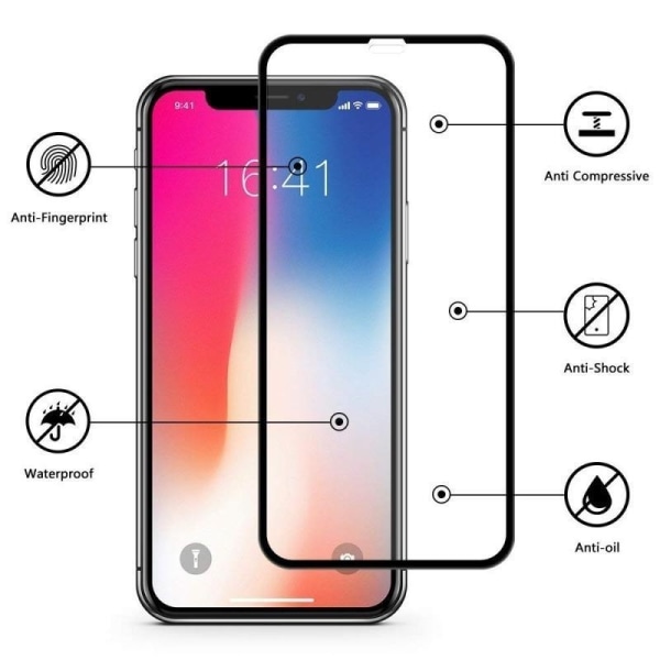 3-PACK Näytönsuoja karkaistu lasi iPhone 12 & 12 Pro HD hydrofobinen lasi Transparent one size