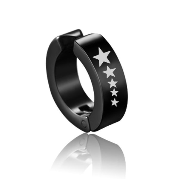 Sort cuff punk piercing hvid mønster stjernekranie skorpion Black one size