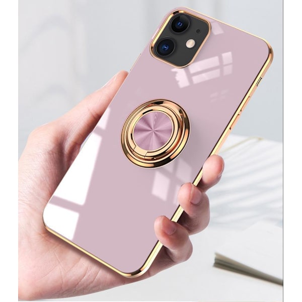 ‘Samsung Galaxy S20´ Lyxigt Stilrent skal med ring ställ-funktion Guld Purple one size