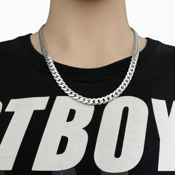Choose from several models necklaces chains in silver for men Silver one size