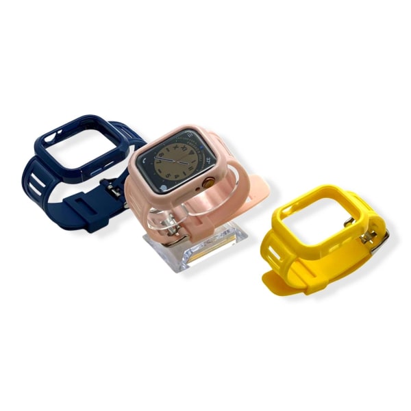Apple Watch armbånd silikon i flere farger 42/44 mm vanntett Yellow