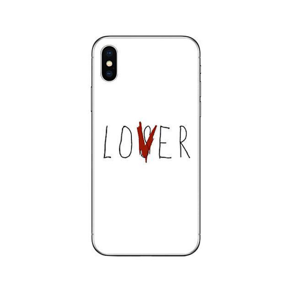 Coolt skal inspirerat från filmen ''it'' med text lover iphone White 13