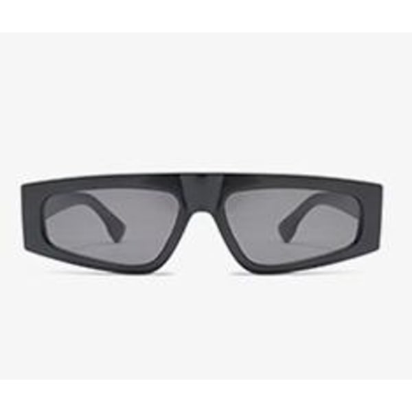 Firkantede solbriller med polycarbonat stel 2025 Black one size