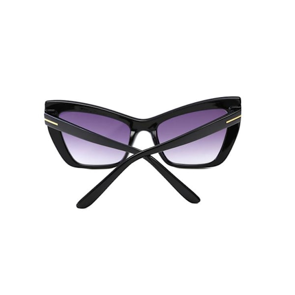 Ainutlaatuiset mustat aurinkolasit, joissa on violetit lasit ja kultaisia yksityiskohtia Purple one size