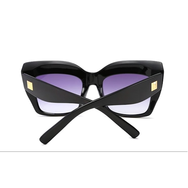 Oversized cateye solbriller UV400 Kylie Black one size