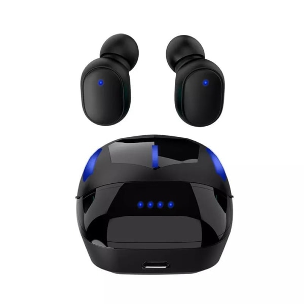 Topsælger hovedtelefoner med led lys bluetooth gaming batteri di Black one size