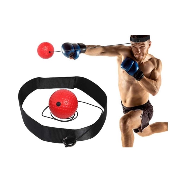 Otsapanta nyrkkeilyhauska pallo, jonka kiinnität otsareflex-kumi Black