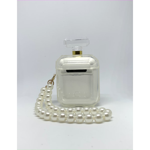 AirPods etui gjennomsiktig parfymeflaske gull Transparent one size