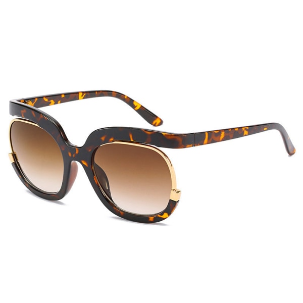 Super stilige 2022 mote overdimensjonerte solbriller for kvinner Brown one  size e798 | Brown | Retro | Fyndiq