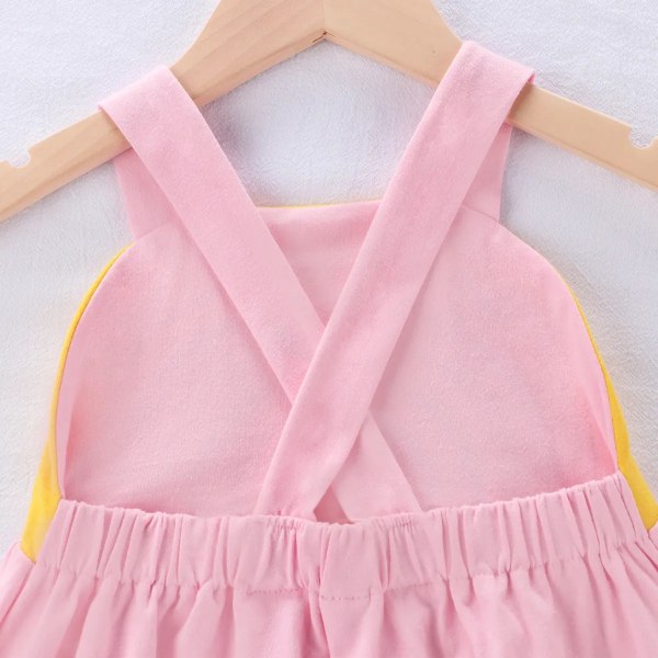 Utrolig søt kjole med lue regnbue størrelse 80-92 bomull Pink Pink 13-18 months