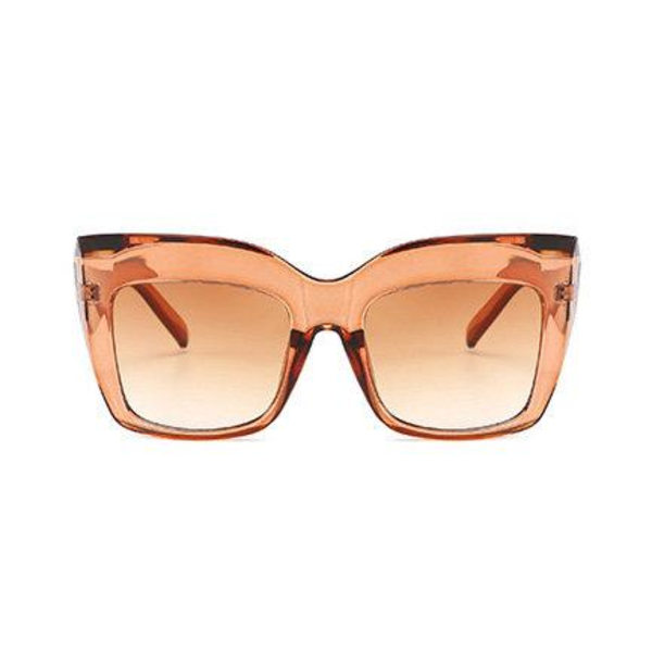 Oversized cateye solglasögon UV400 Kylie i orange Orange one size