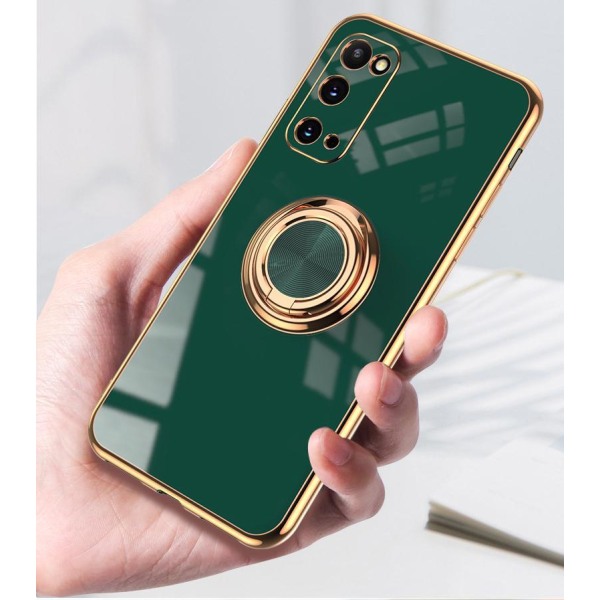 ‘Samsung Galaxy S20´ Lyxigt Stilrent skal med ring ställ-funktio Green one size