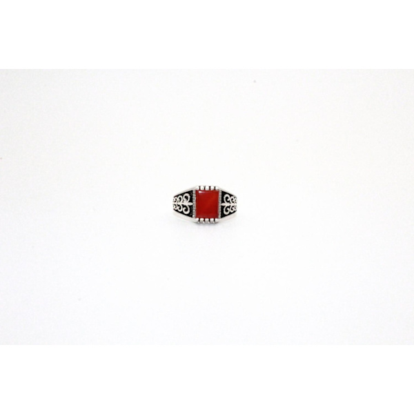Sterling hopea sormus Real Fire Opal Stone persialainen kantapää sormus miehille Red one size