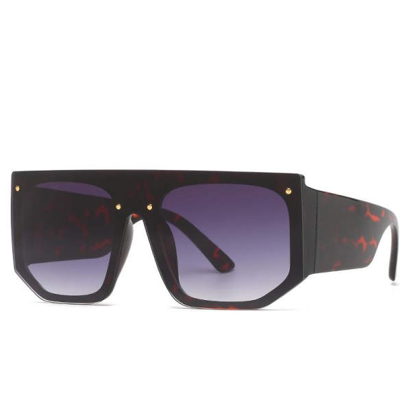 Solbriller unisex bred innfatning elastisk materiale Purple one size