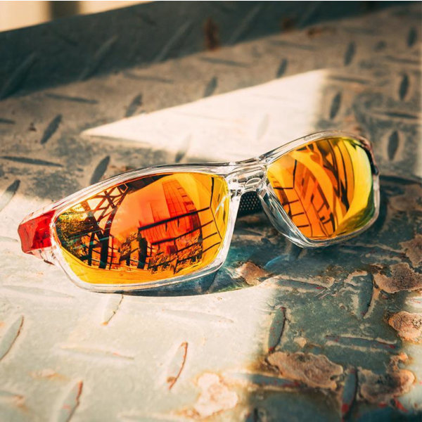 Polariserte solbriller for sport og Orange one size e48b | Orange Abstrakt og geometri | Fyndiq