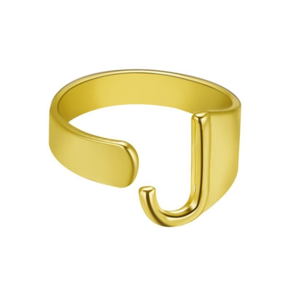 Forgyldt ring med minimalt justerbare bogstaver Gold one size