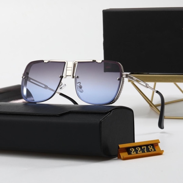 Handgjorda pilotglasögon i klassisk stil med modern touch Blue one size