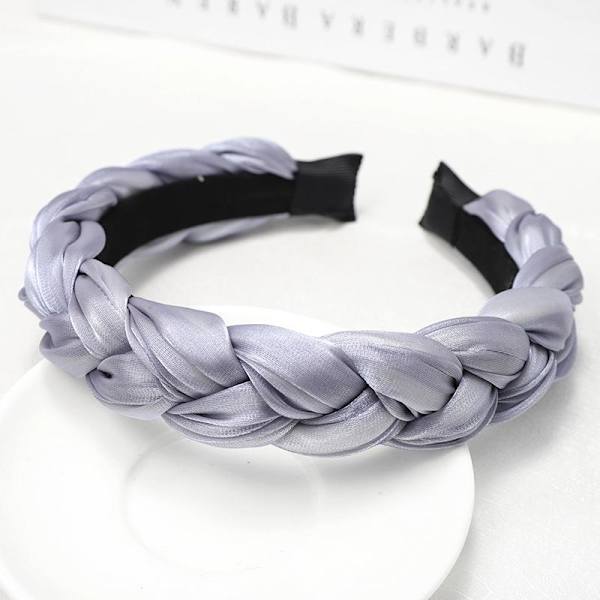 Handgjort Vackert flätat diadem i pastellfärger sommar vadderat Yellow one size