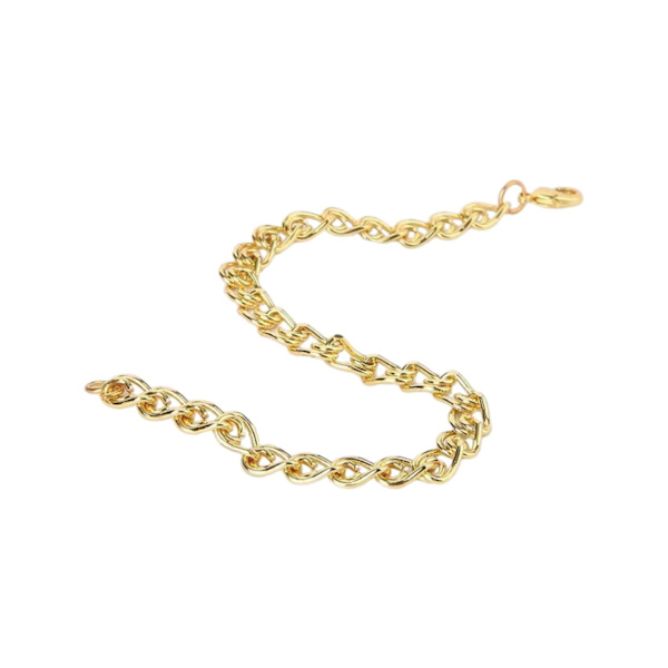 Armbåndskæde til mænd og kvinder Gold one size