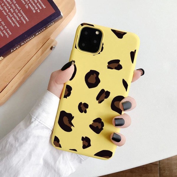 iPhone 12 Pro Max Cover leopardikuvio useissa väreissä keltainen Pink one size