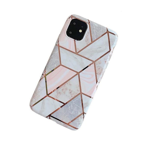 Mobiltelefon case til iPhone11 Pro pink marmor mønster Pink one size