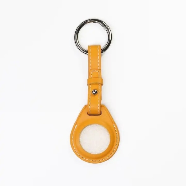 Nyckelringshållare i lyxigt flerfärgat veganskt läder för Apple Orange