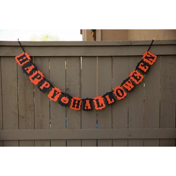 Lang halloween guirlande skræmmende med græskar fest kranium Orange