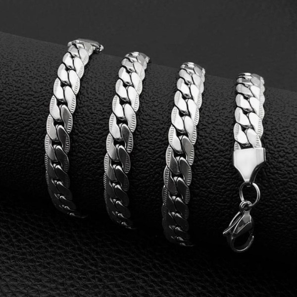 Choose from several models necklaces chains in silver for men Silver one size