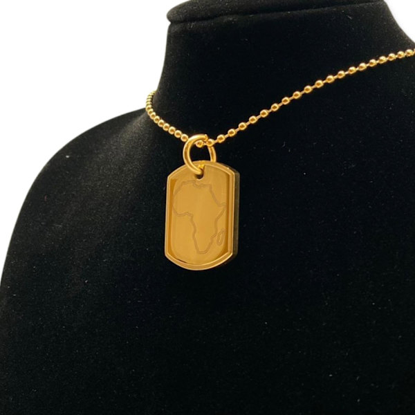 Kullattu laatta kartta maasi Somalia kulta hopeakaiverrettu Gold one size