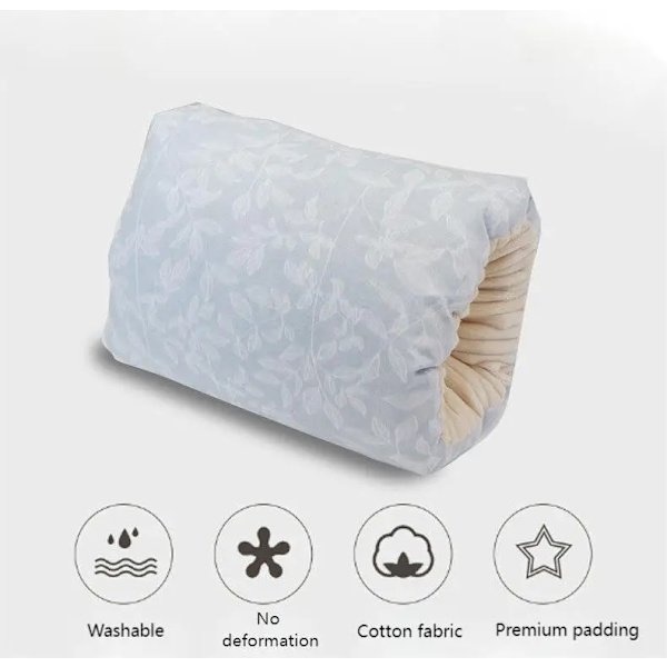 Säädettävä imetystyyny vauvan puuvillaa Imetys Pestävä vauvoille lapsille Käsivarsityyny Blue one size