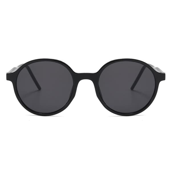 Hipster runde solbriller sommer Nicki Black one size