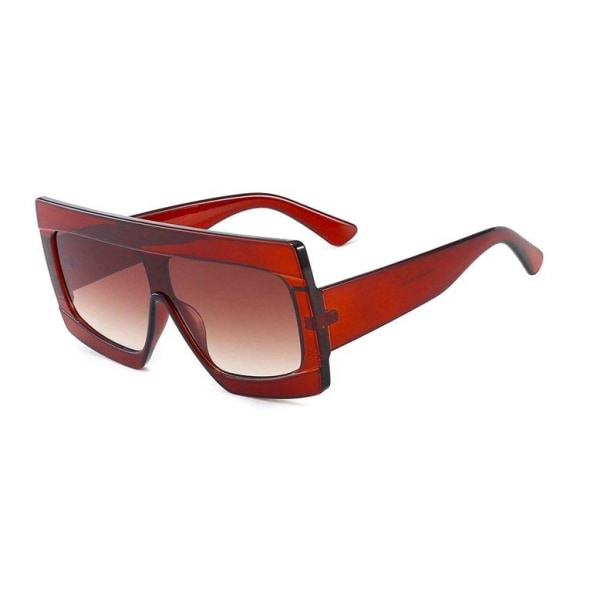 Røde Breda overdimensionerede solbriller UV400 Paris Red one size